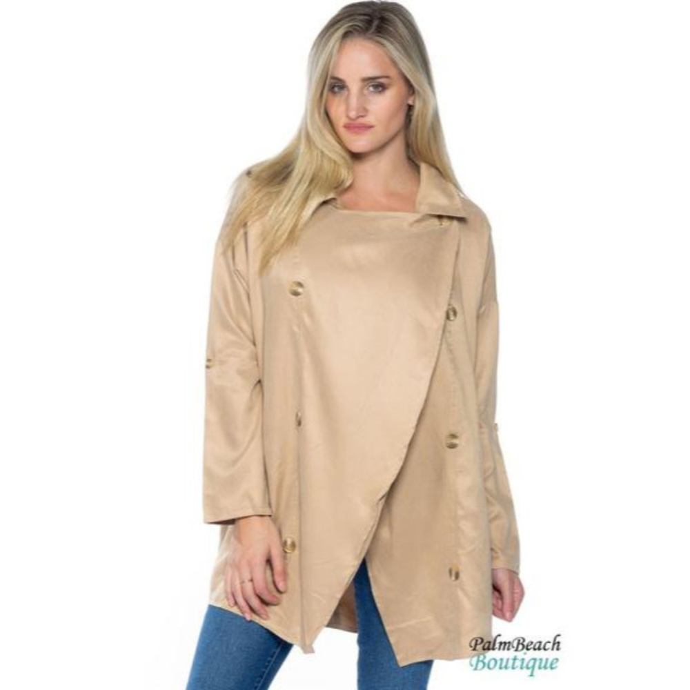 Oversized Double Breasted Button Down Blazer - Picture 2 of 4